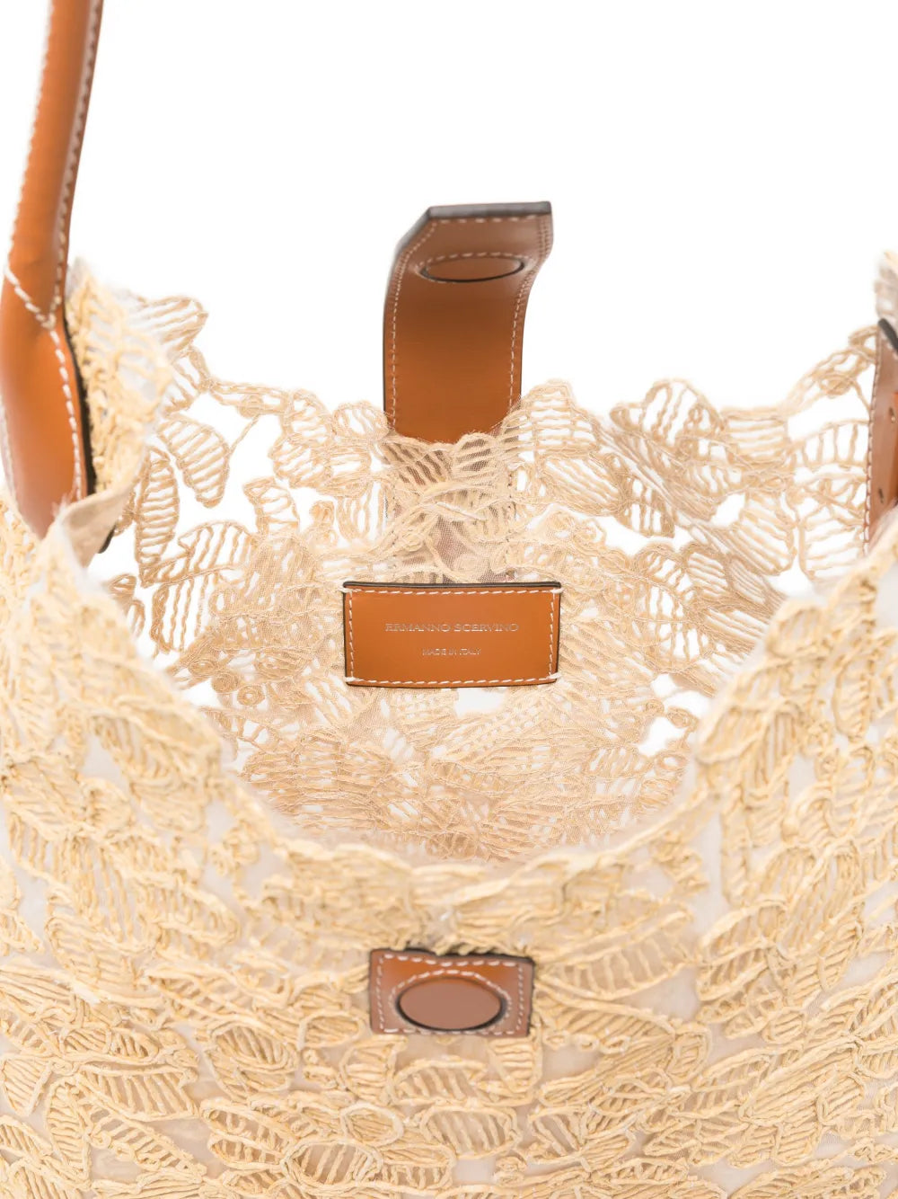 Ermanno Scervino Floral Embroidered Shoulder Bag — Same as shown — Size One Size — Detail View