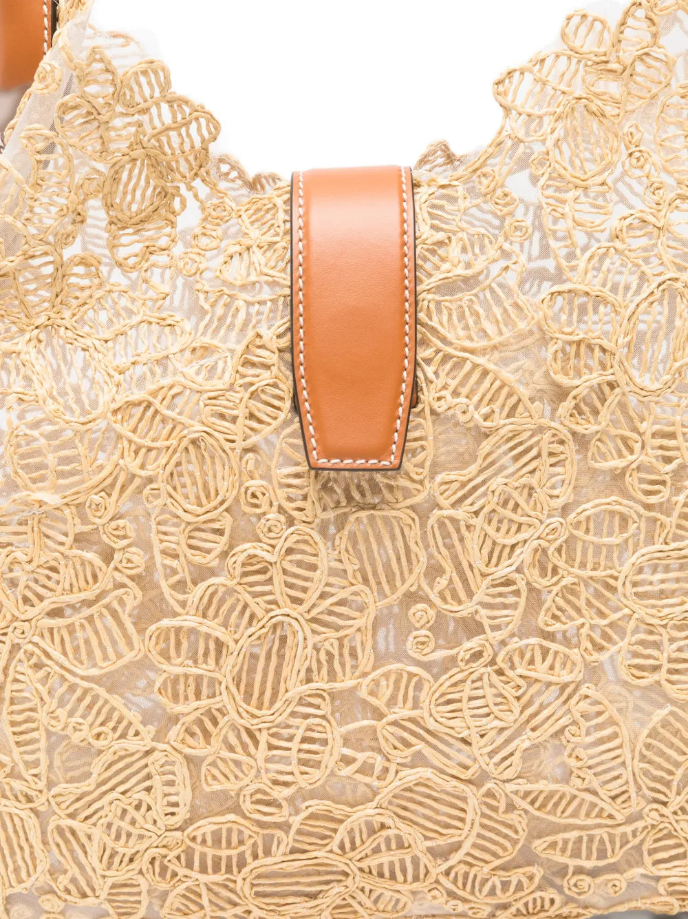 Ermanno Scervino Floral Embroidered Shoulder Bag — Same as shown — Size One Size — Top View