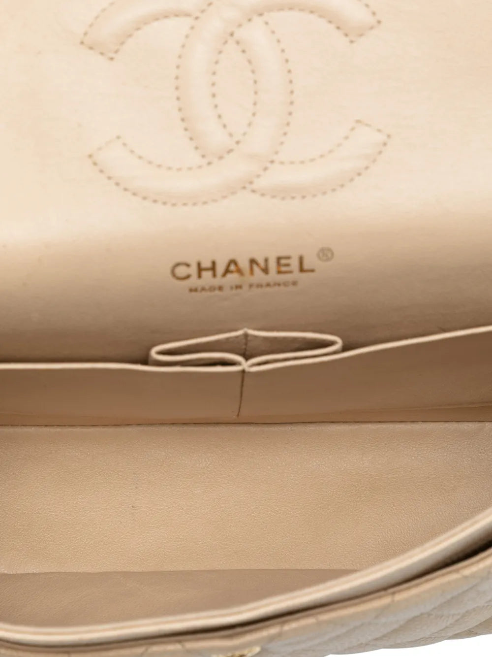 Chanel Pre Owned 2009 2010 Medium Classic Caviar Double Flap Shoulder Bag — Same as shown — Size One Size — Detail View