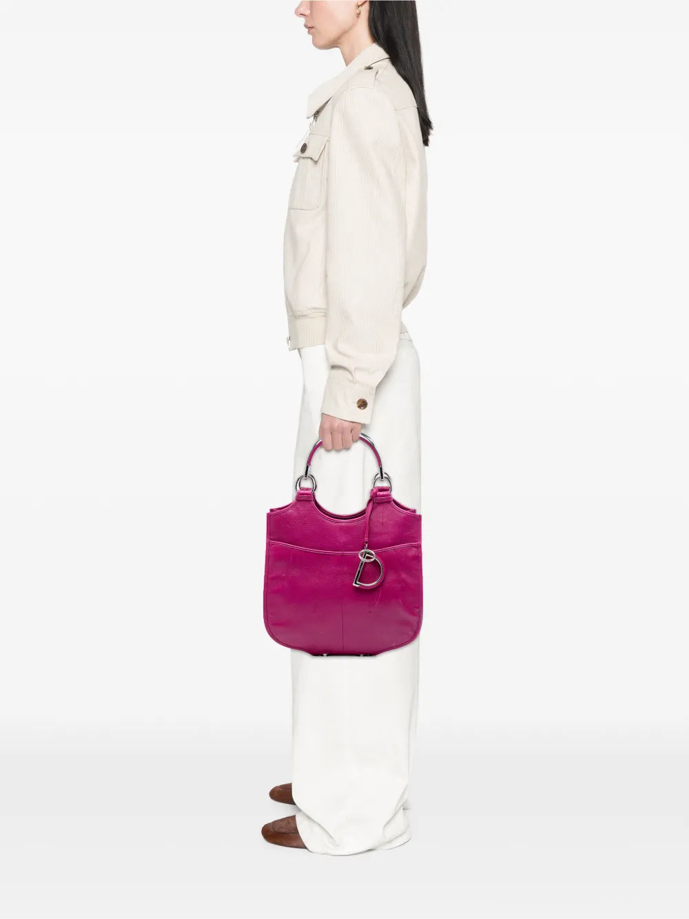 Christian Dior Pre Owned 2008 Medium Leather 61 Hobo Bag — Same as shown — Size One Size — Side View