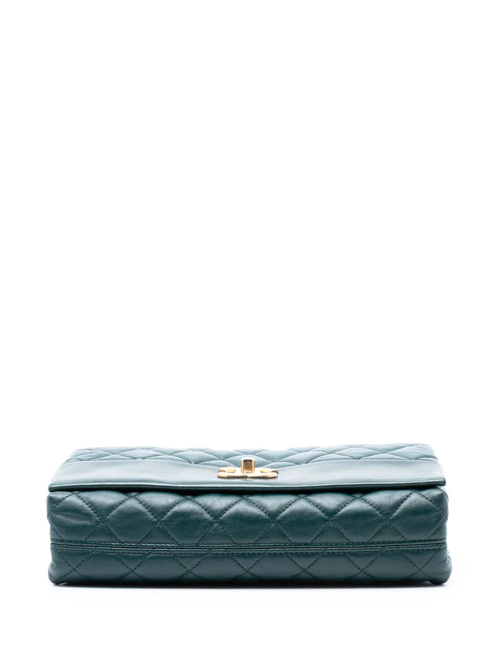 Chanel Pre Owned 2013 2014 Medium Quilted Calfskin Soft Elegance Flap Shoulder Bag — Same as shown — Size One Size — Top View
