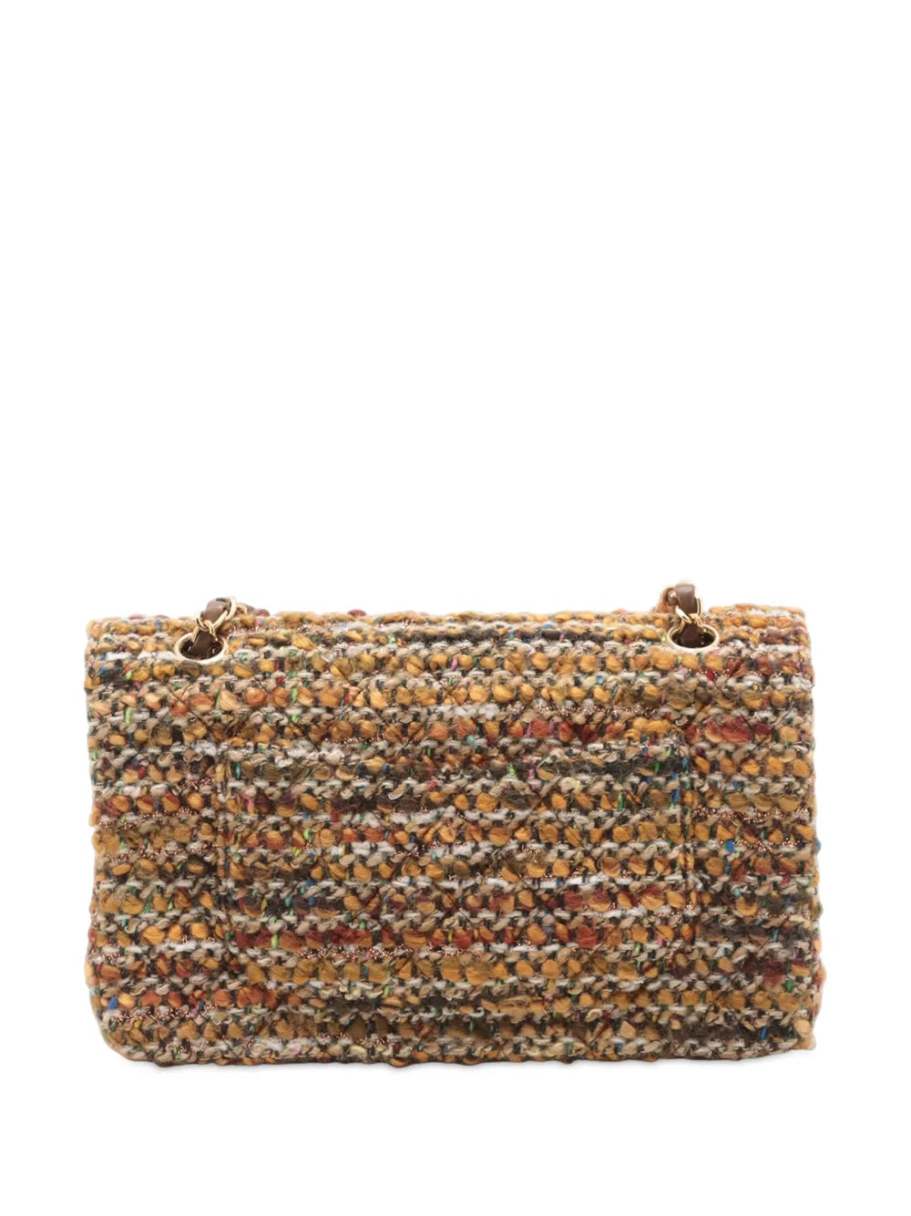 Chanel Pre Owned 2003 2004 Medium Classic Tweed Double Flap Shoulder Bag — Same as shown — Size One Size — Back View