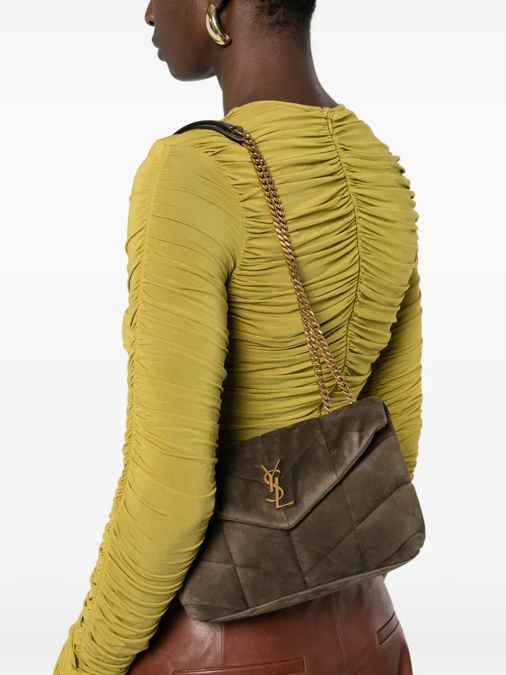 Saint Laurent Puffer Toy Quilted Shoulder Bag — Same as shown — Size One Size — Side View