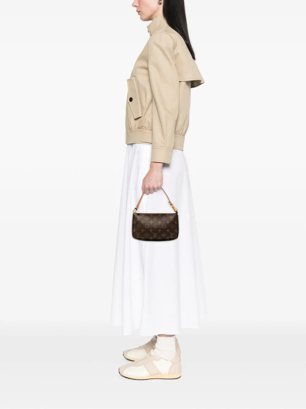 Louis Vuitton Pre Owned 2002 Monogram Pochette Accessoires Shoulder Bag — Same as shown — Size One Size — Side View