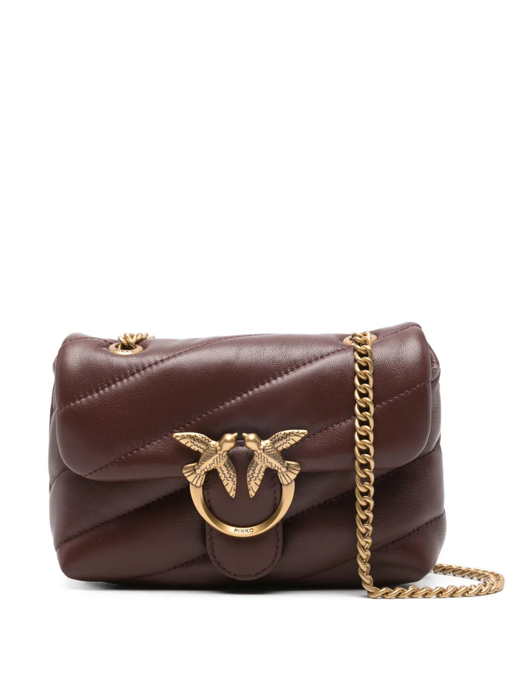 Pinko Baby Love Quilted Chain Shoulder Bag — Same as shown — Size One Size — Front View