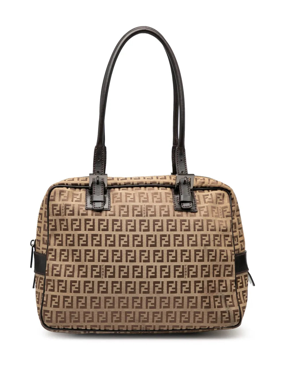 Fendi Pre Owned 2000 2010 Zucchino Canvas Shoulder Bag — Same as shown — Size One Size — Front View