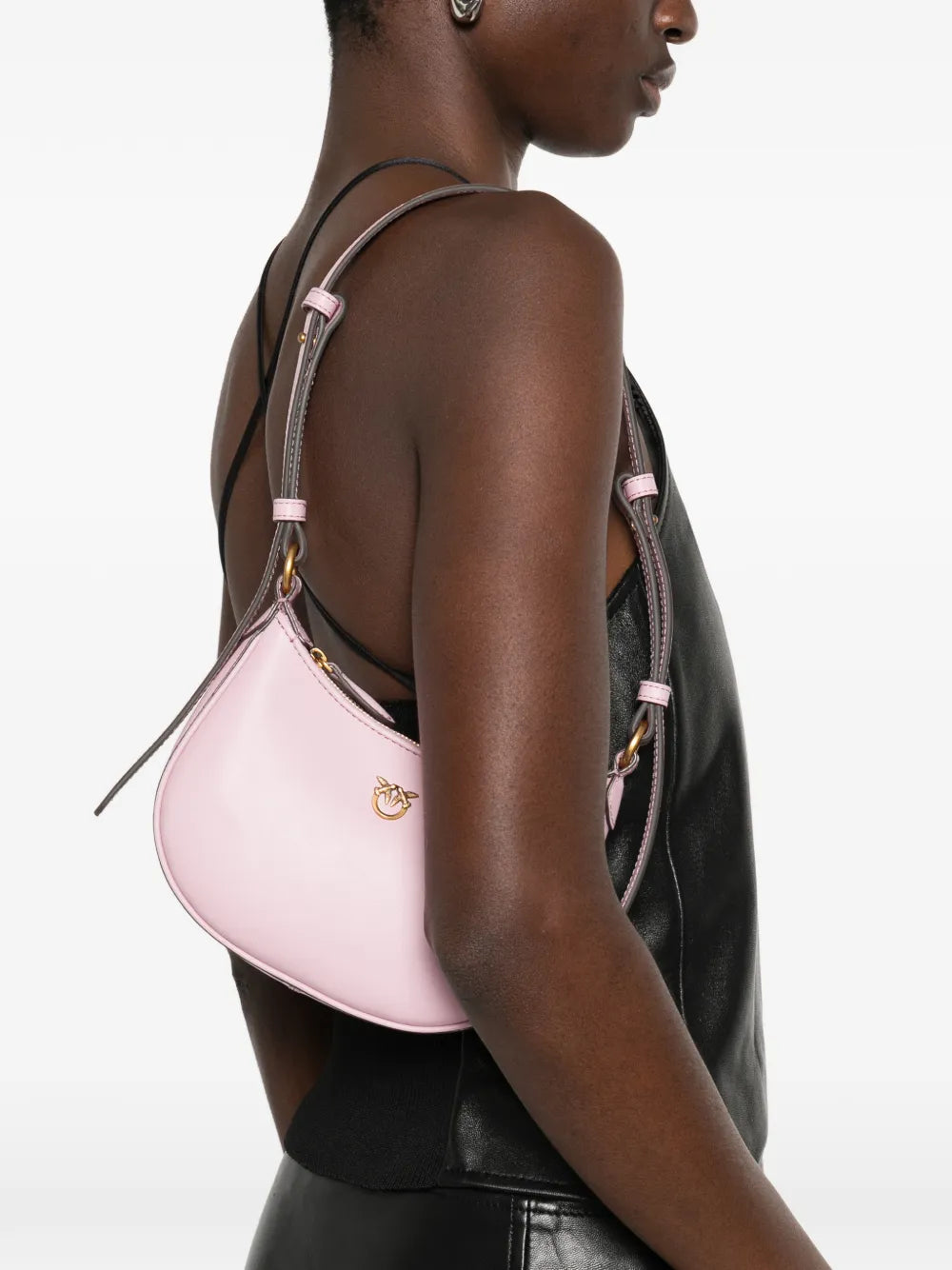 Pinko Logo Shoulder Bag — Same as shown — Size One Size — Side View