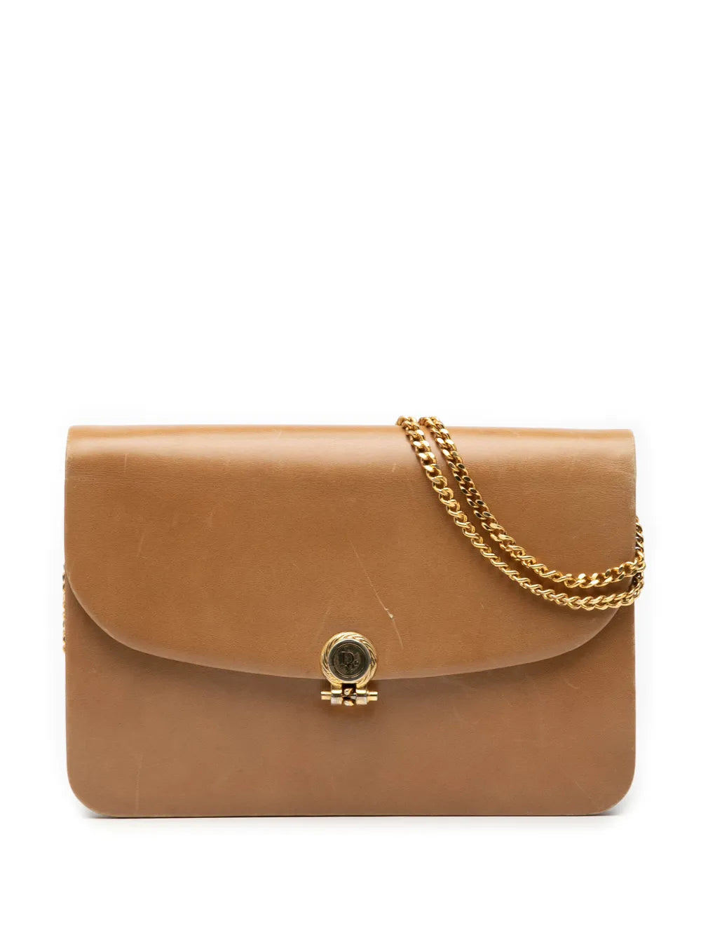 Christian Dior Pre Owned 20Th Century Leather Chain Shoulder Bag — Same as shown — Size One Size — Front View