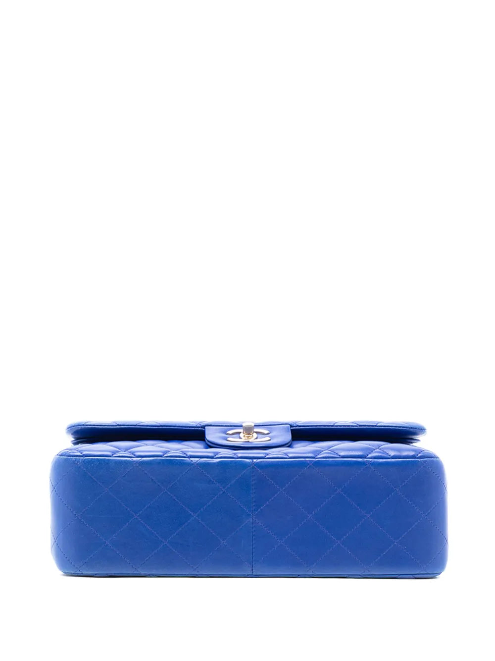 Chanel Pre Owned 2013 2014 Jumbo Classic Lambskin Double Flap Shoulder Bag — Same as shown — Size One Size — Top View
