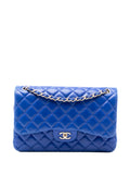 Chanel Pre Owned 2013 2014 Jumbo Classic Lambskin Double Flap Shoulder Bag — Same as shown — Size One Size — Front View