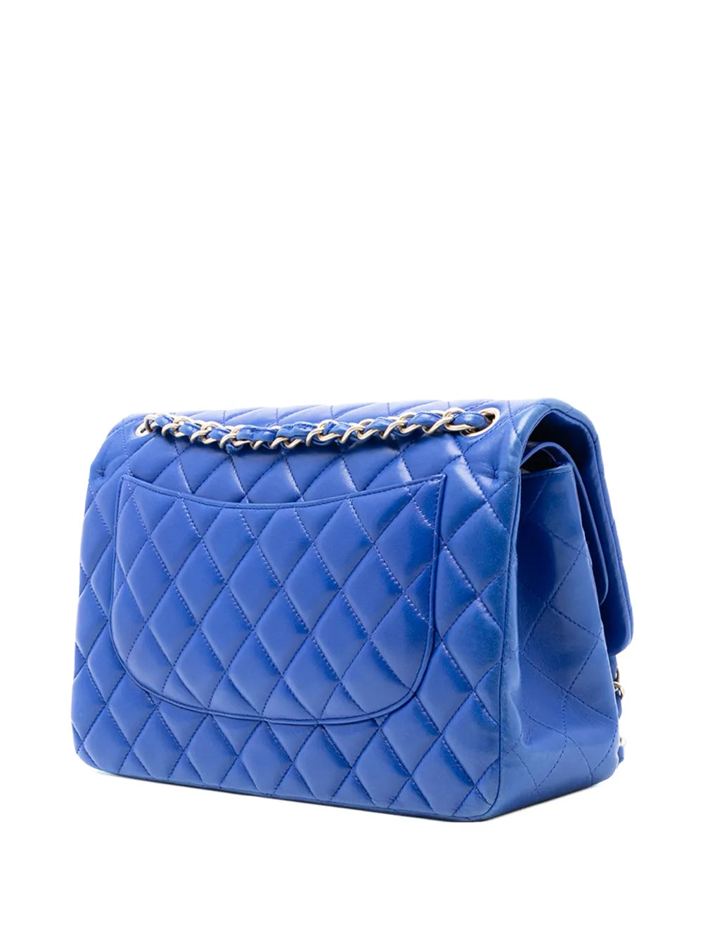 Chanel Pre Owned 2013 2014 Jumbo Classic Lambskin Double Flap Shoulder Bag — Same as shown — Size One Size — Back View