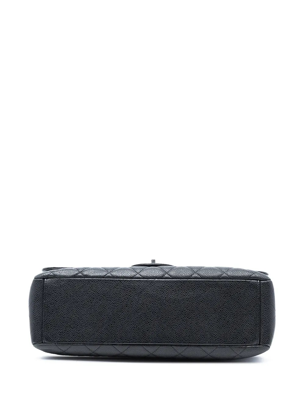 Chanel Pre Owned 2009 2010 Maxi Classic Caviar Single Flap Shoulder Bag — Same as shown — Size One Size — Top View