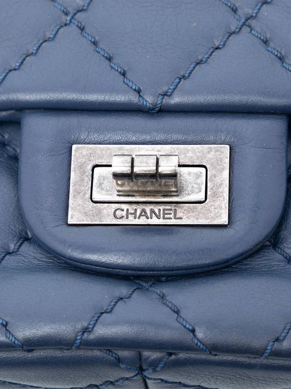 Chanel Pre Owned 2014 Reissue 255 Aged Calfskin Double Flap 226 Shoulder Bag — Same as shown — Size One Size — Lifestyle View