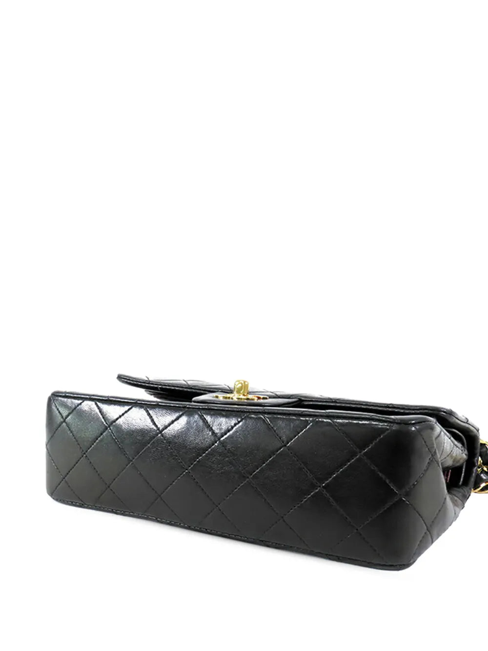 Chanel Pre Owned 1991 1994 Small Classic Lambskin Double Flap Shoulder Bag — Same as shown — Size One Size — Top View