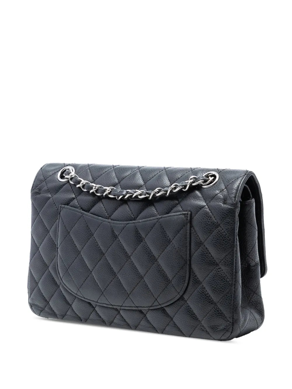 Chanel Pre Owned 2009 2010 Medium Classic Caviar Double Flap Shoulder Bag — Same as shown — Size One Size — Back View