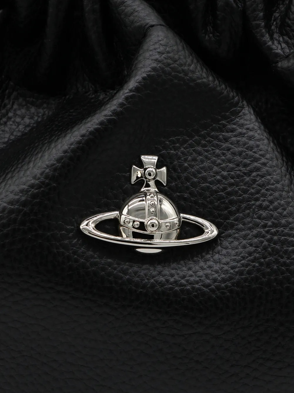 Vivienne Westwood Orb Plaque Drawstring Shoulder Bag — Same as shown — Size One Size — Top View