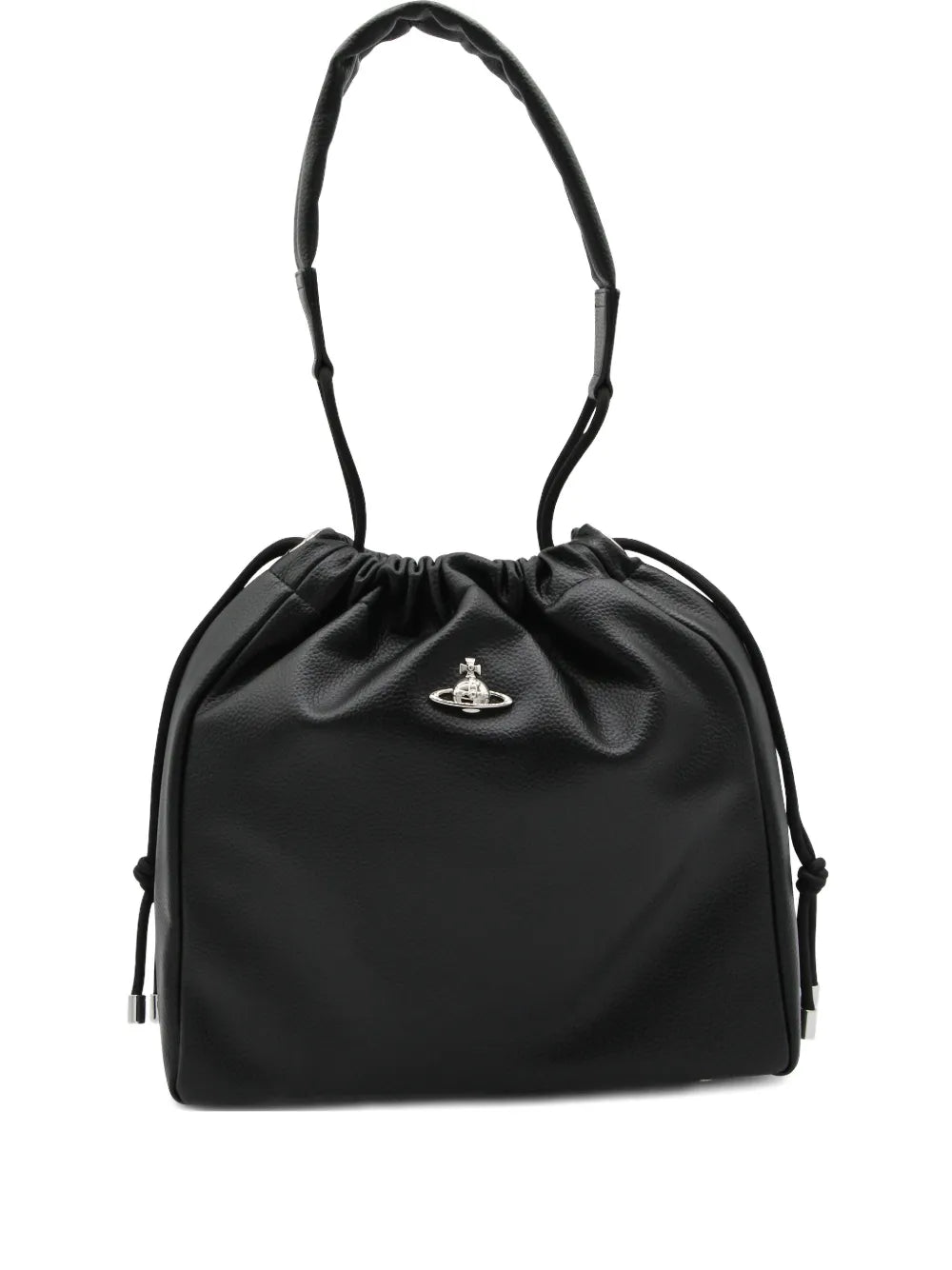 Vivienne Westwood Orb Plaque Drawstring Shoulder Bag — Same as shown — Size One Size — Front View