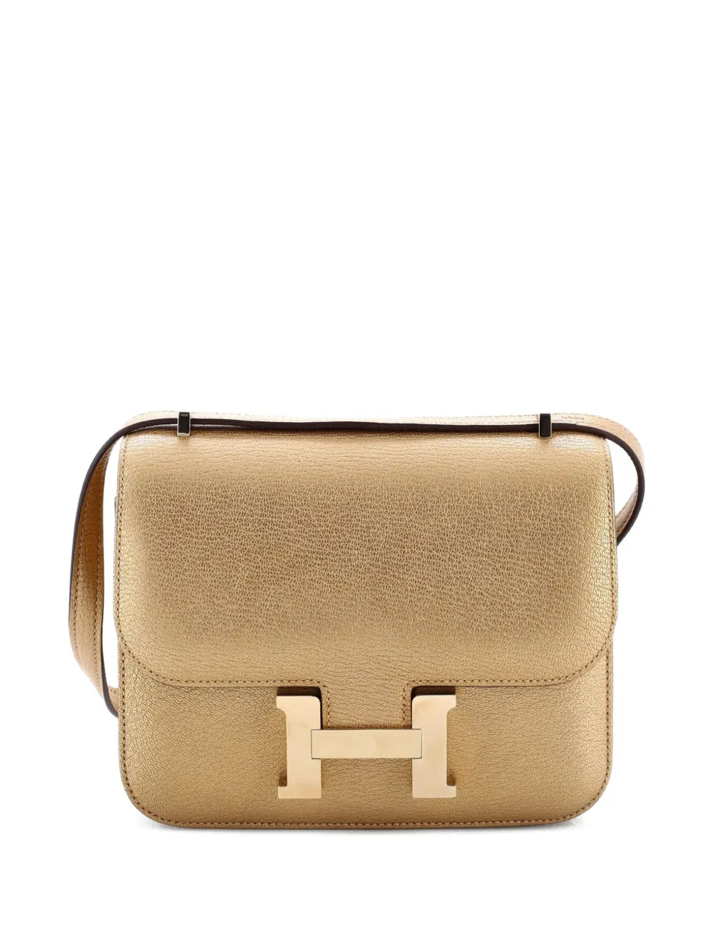 Hermes Pre Owned Constance Nm Bag Metallic Chevre Chamkilight 18 Shoulder Bag — Same as shown — Size One Size — Back View