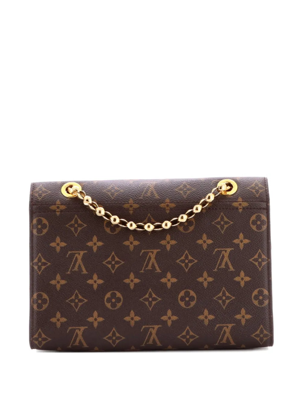 Louis Vuitton Pre Owned Victoire Handbag Monogram Canvas And Leather Shoulder Bag — Same as shown — Size One Size — Side View