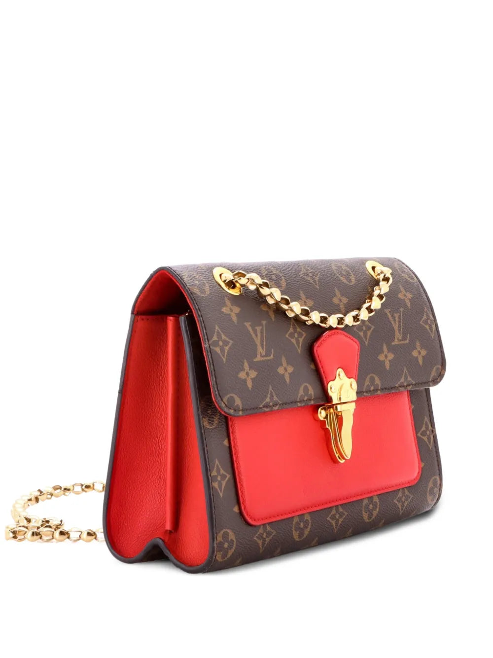 Louis Vuitton Pre Owned Victoire Handbag Monogram Canvas And Leather Shoulder Bag — Same as shown — Size One Size — Front View
