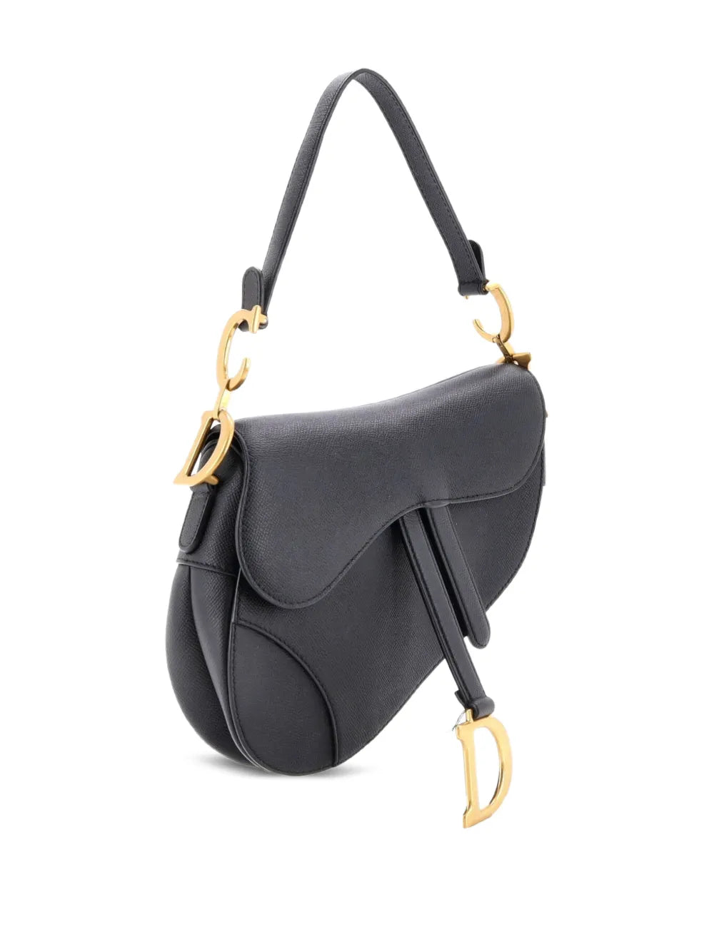 Christian Dior Pre Owned Saddle Handbag Leather Medium Shoulder Bag — Same as shown — Size One Size — Side View