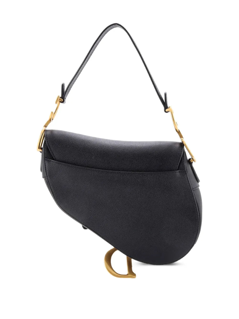 Christian Dior Pre Owned Saddle Handbag Leather Medium Shoulder Bag — Same as shown — Size One Size — Back View
