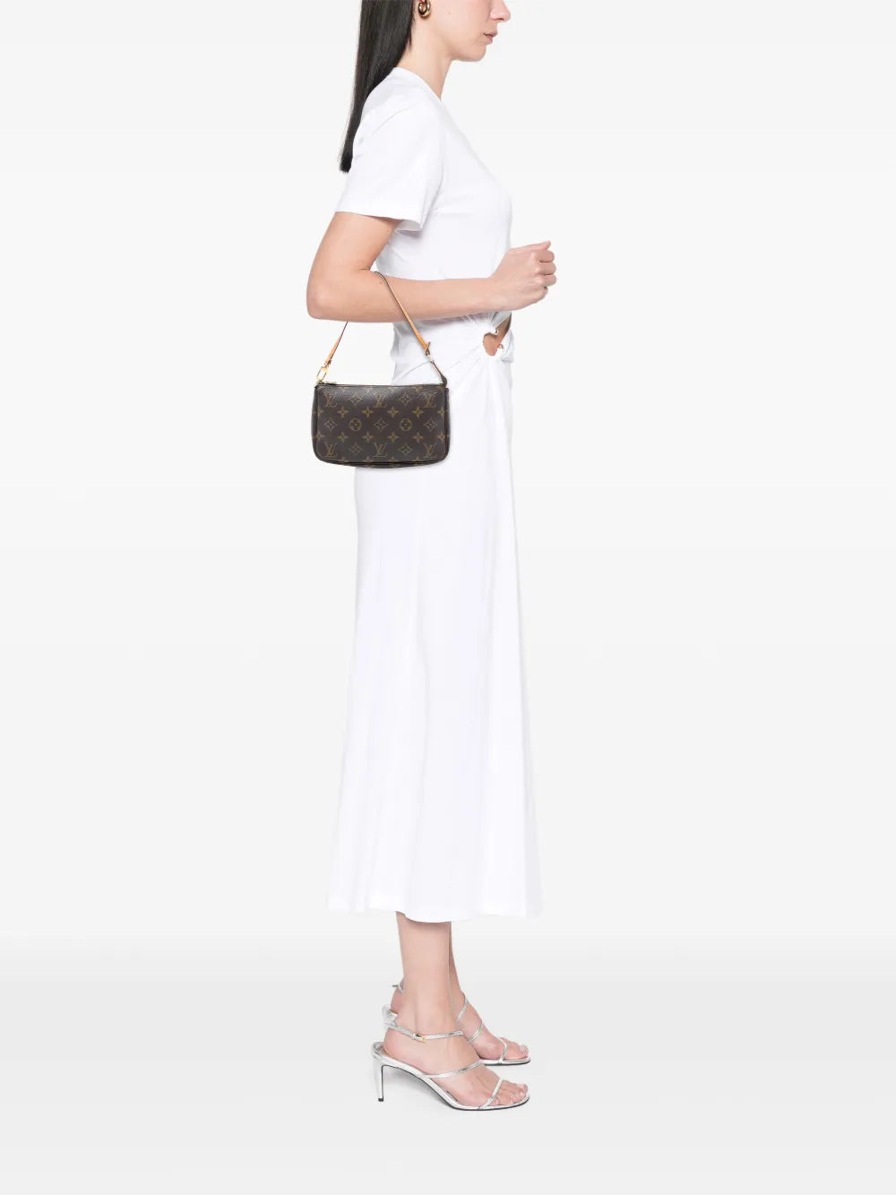 Louis Vuitton Pre Owned 2001 Monogram Pochette Accessoires Shoulder Bag — Same as shown — Size One Size — Side View