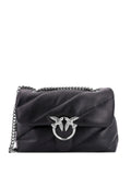 Pinko Medium Classic Love Matelasse Flap Leather Shoulder Bag — Same as shown — Size One Size — Front View
