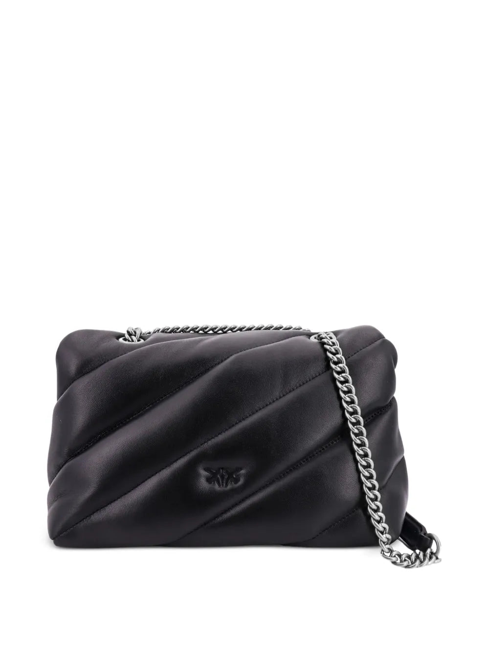 Pinko Medium Classic Love Matelasse Flap Leather Shoulder Bag — Same as shown — Size One Size — Side View