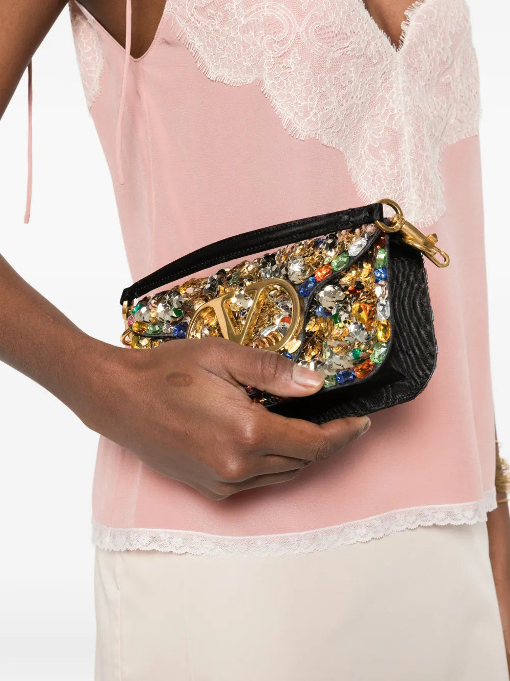 Valentino Garavani Loco Shoulder Bag — Same as shown — Size One Size — Side View