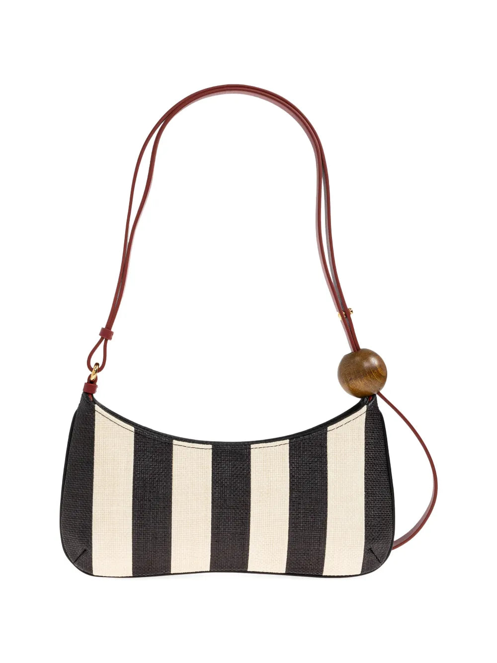 Jacquemus The Bisou Perle Striped Shoulder Bag — Same as shown — Size One Size — Back View