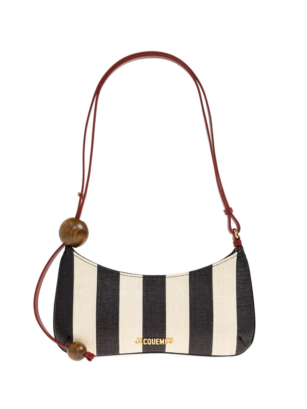 Jacquemus The Bisou Perle Striped Shoulder Bag — Same as shown — Size One Size — Front View