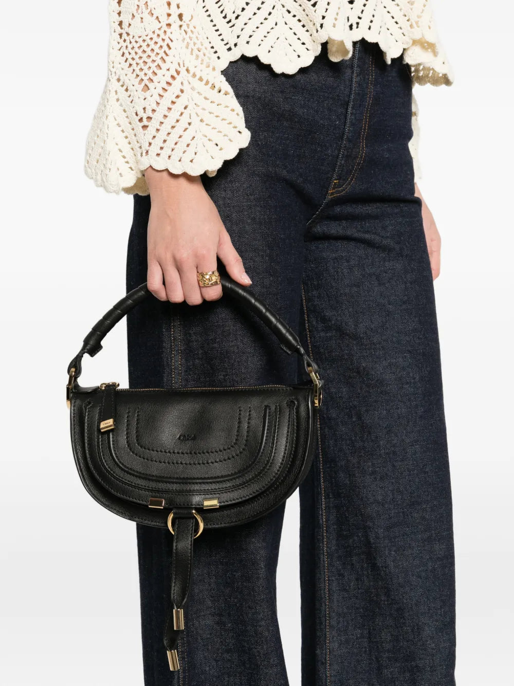 Chloe Marcie Top Handle Shoulder Bag — Same as shown — Size One Size — Side View