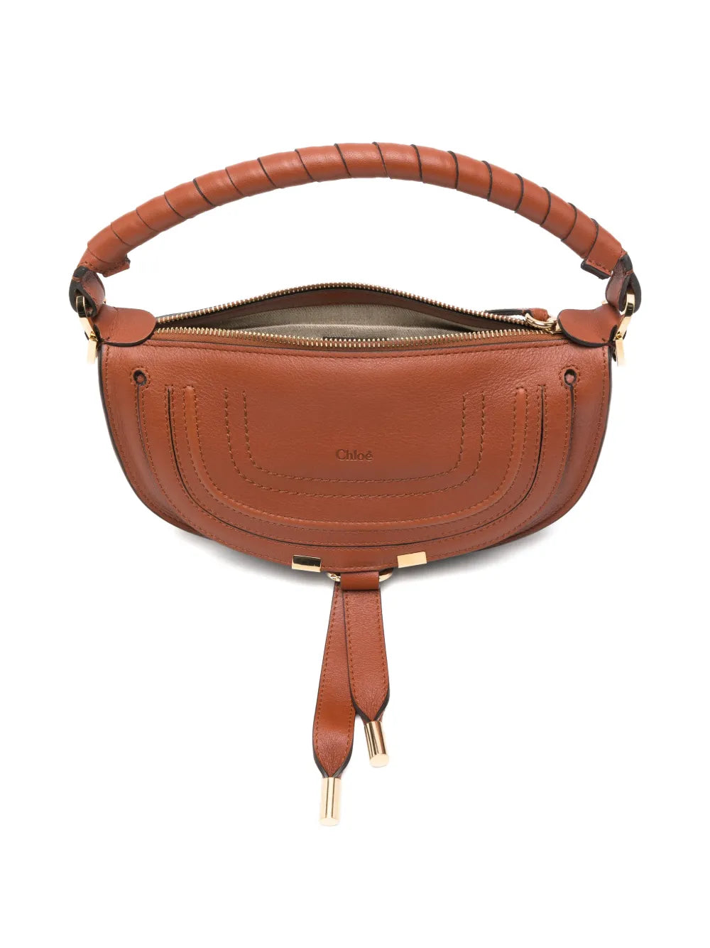 Chloe Mini Marcie Twisted Handle Leather Shoulder Bag — Same as shown — Size One Size — Detail View