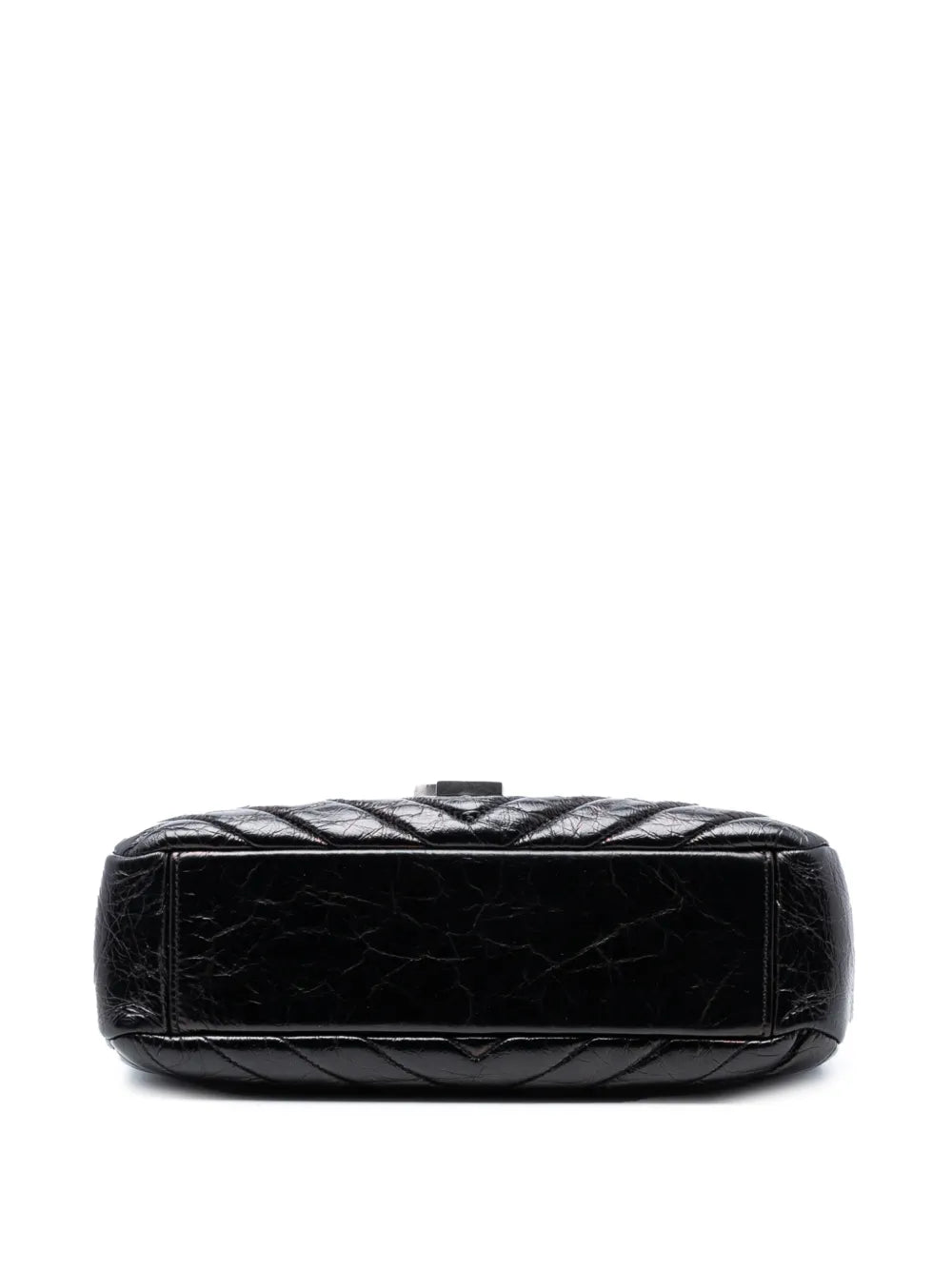 Saint Laurent Pre Owned 2015 Medium Crinkled Calfskin Punk Chain Bag Shoulder Bag — Same as shown — Size One Size — Top View