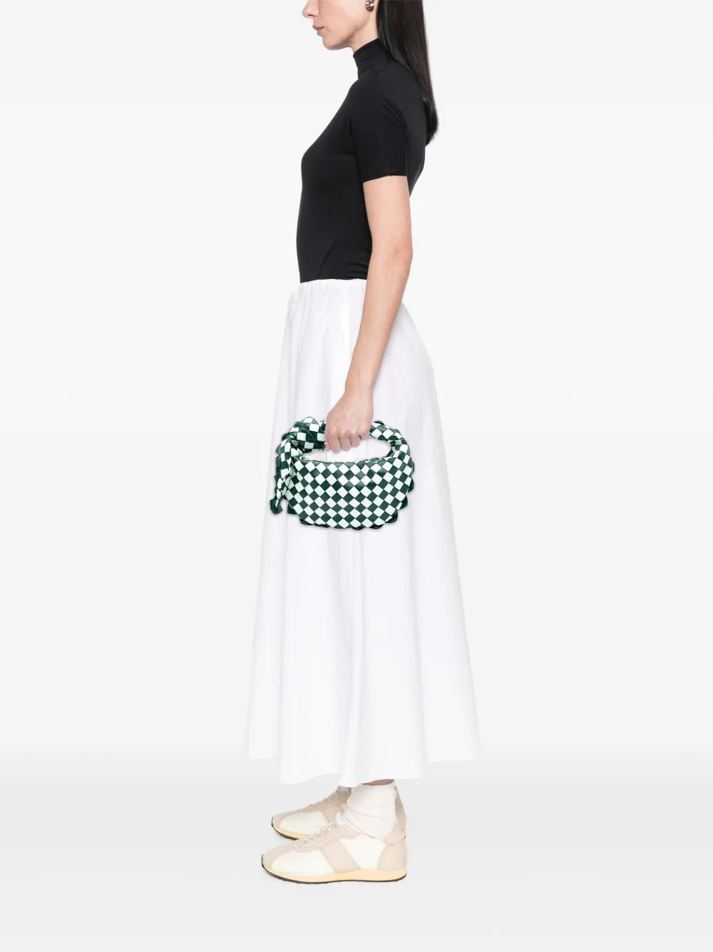 Bottega Veneta Pre Owned 2012 2025 Mini Bicolor Nappa Intrecciato Dragon Jodie Hobo Bag — Same as shown — Size One Size — Side View
