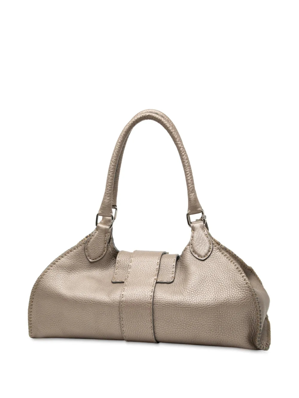 Fendi Pre Owned 2000 2010 Leather Selleria Sporty Shoulder Bag — Same as shown — Size One Size — Back View