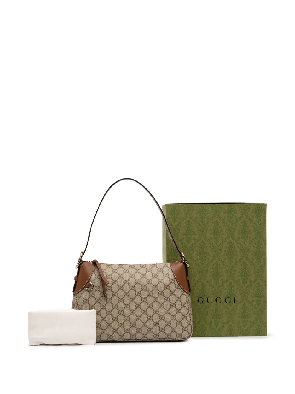 Gucci Pre Owned 2016 2025 Medium Gg Supreme Emblem Shoulder Bag — Same as shown — Size One Size — Side View