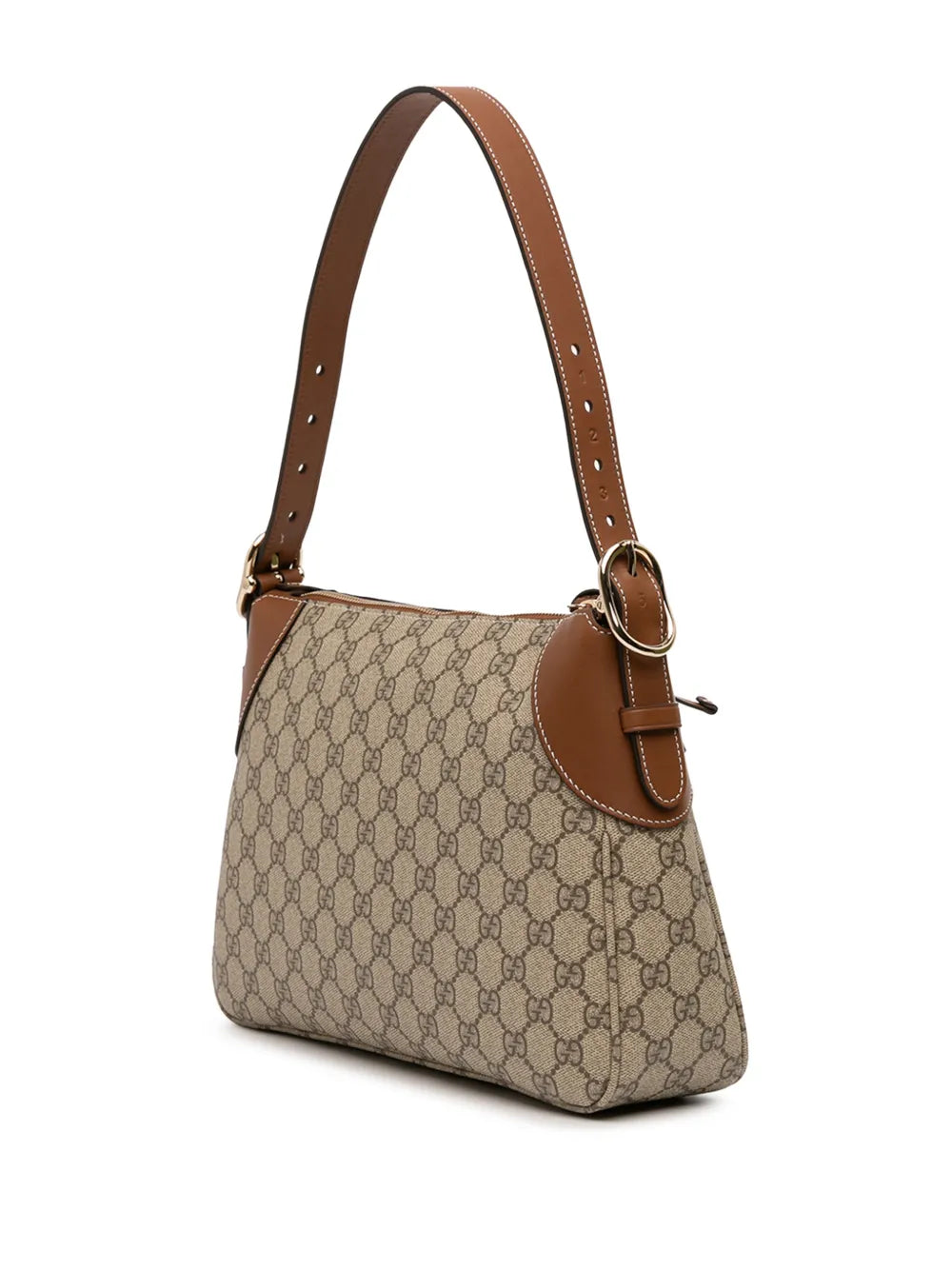 Gucci Pre Owned 2016 2025 Medium Gg Supreme Emblem Shoulder Bag — Same as shown — Size One Size — Back View