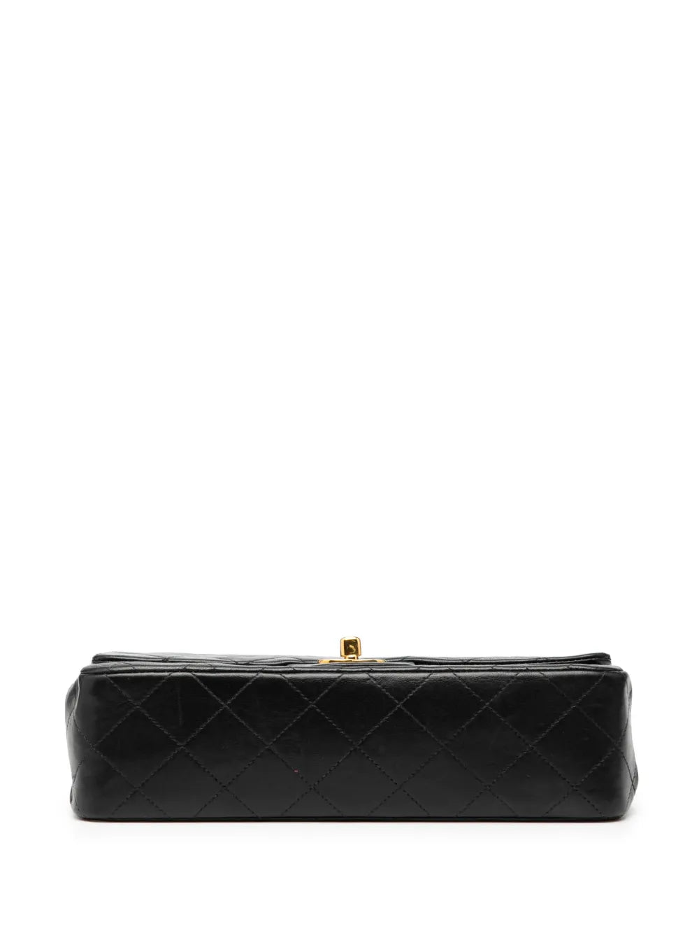 Chanel Pre Owned 1991 1994 Small Classic Lambskin Double Flap Shoulder Bag — Same as shown — Size One Size — Top View