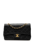Chanel Pre Owned 1991 1994 Small Classic Lambskin Double Flap Shoulder Bag — Same as shown — Size One Size — Front View