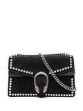 Gucci Pre Owned 2016 2025 Small Suede Crystal Embellished Dionysus Shoulder Bag — Same as shown — Size One Size — Front View