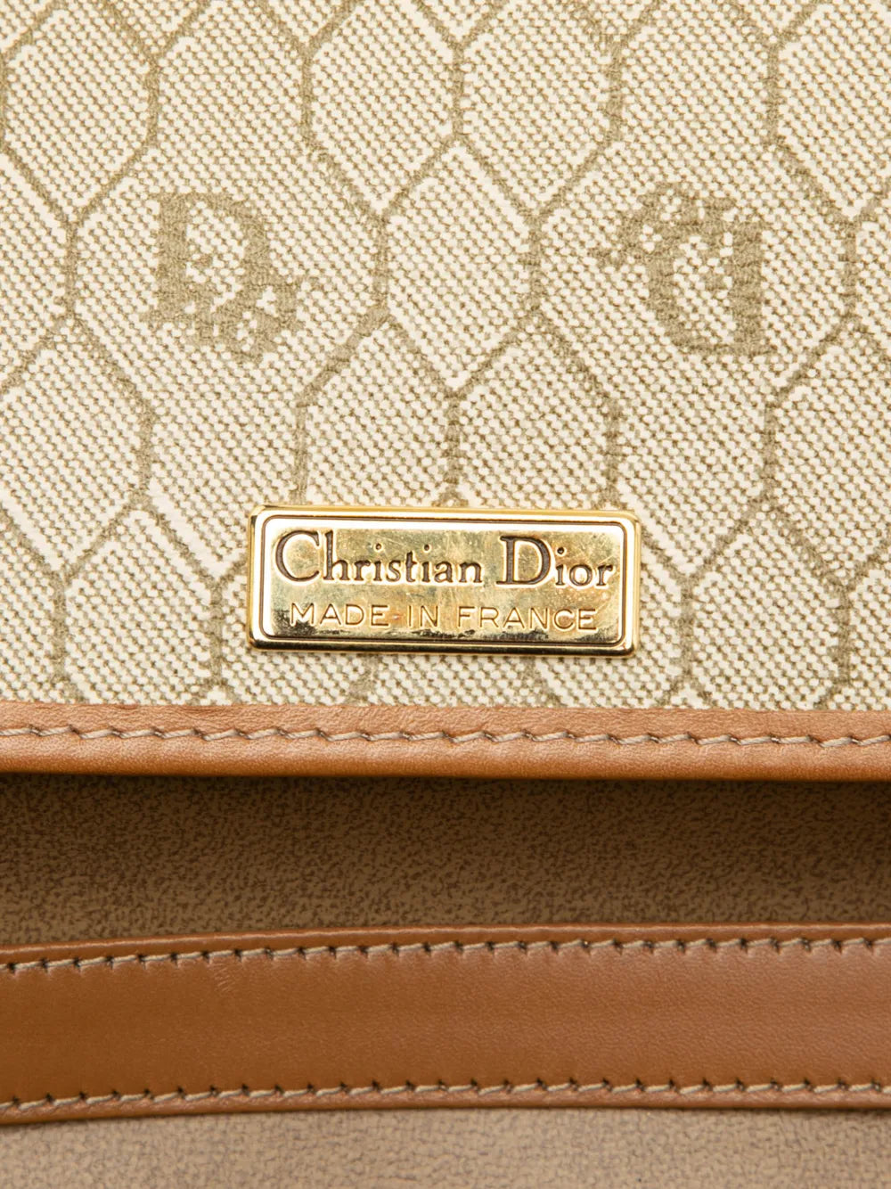 Christian Dior Pre Owned 20Th Century Honeycomb Coated Canvas Chain Shoulder Bag — Same as shown — Size One Size — Lifestyle View