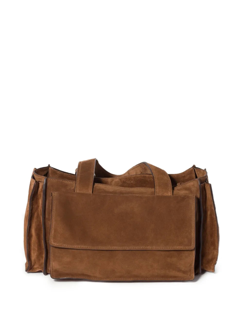 Miu Miu Utilitaire Suede Shoulder Bag — Same as shown — Size One Size — Side View