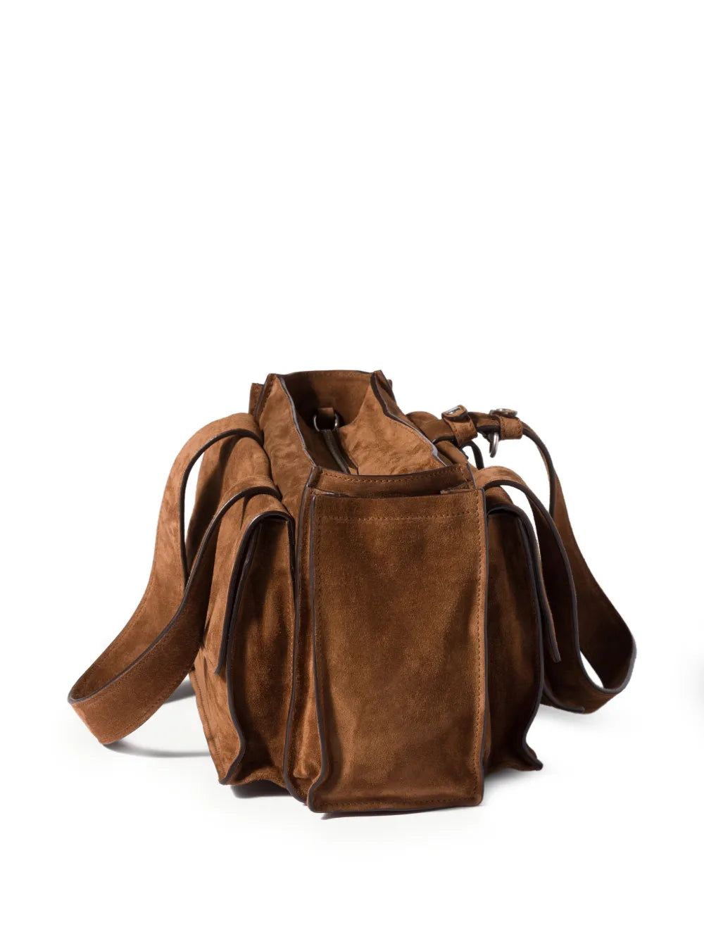 Miu Miu Utilitaire Suede Shoulder Bag — Same as shown — Size One Size — Detail View