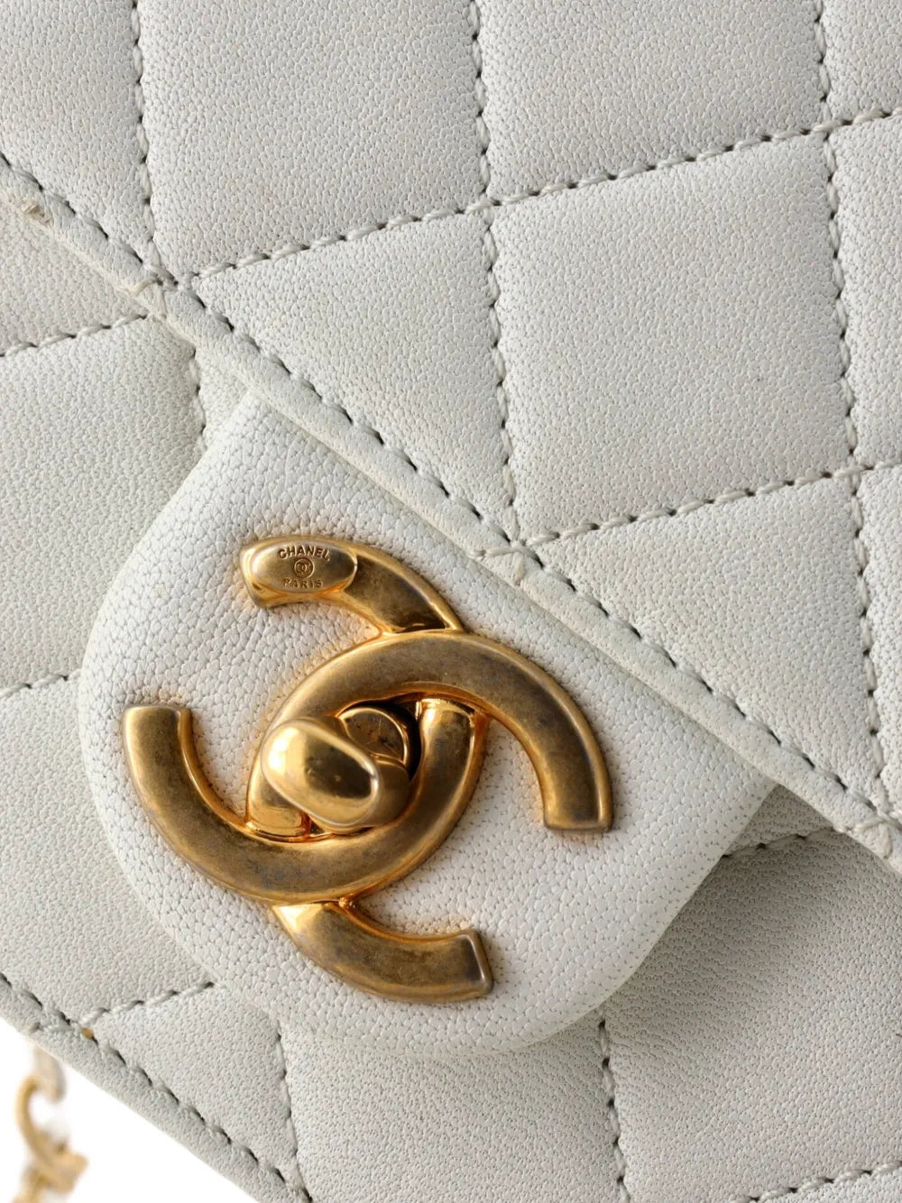 Chanel Pre Owned Chic Pearls Flap Bag Quilted Lambskin Small Shoulder Bag — Same as shown — Size One Size — Lifestyle View