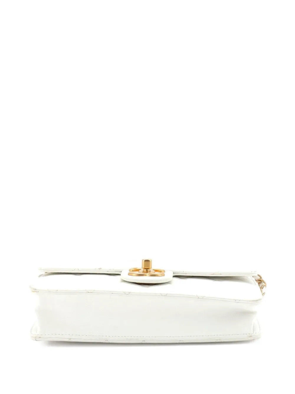 Chanel Pre Owned Chic Pearls Flap Bag Quilted Lambskin Small Shoulder Bag — Same as shown — Size One Size — Top View