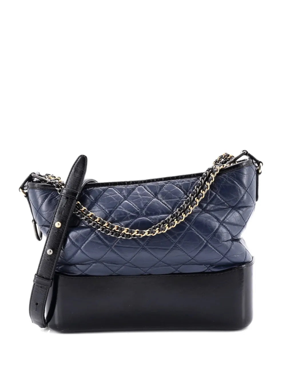 Chanel Pre Owned Gabrielle Quilted Aged Calfskin Medium Hobo Bag — Same as shown — Size One Size — Front View