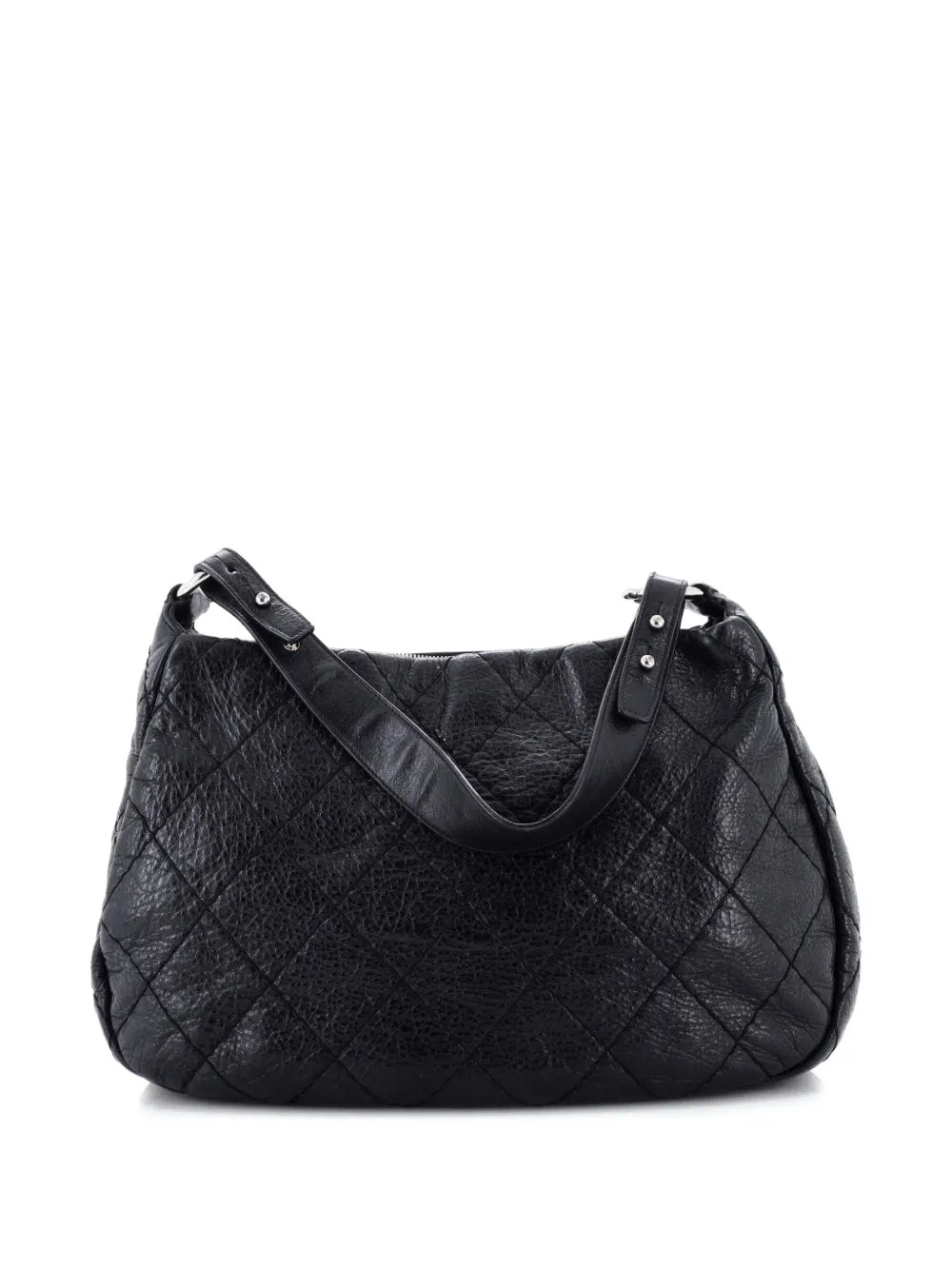 Chanel Pre Owned On The Road Quilted Leather Hobo Bag — Same as shown — Size One Size — Side View