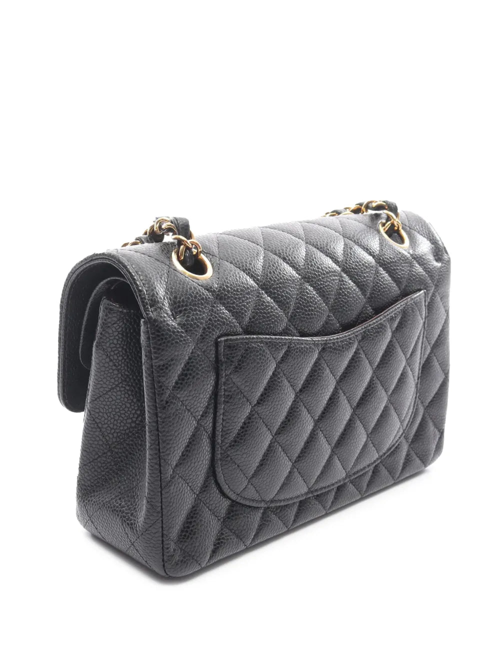 Chanel Pre Owned 2021 2025 Small Classic Caviar Double Flap Shoulder Bag — Same as shown — Size One Size — Back View